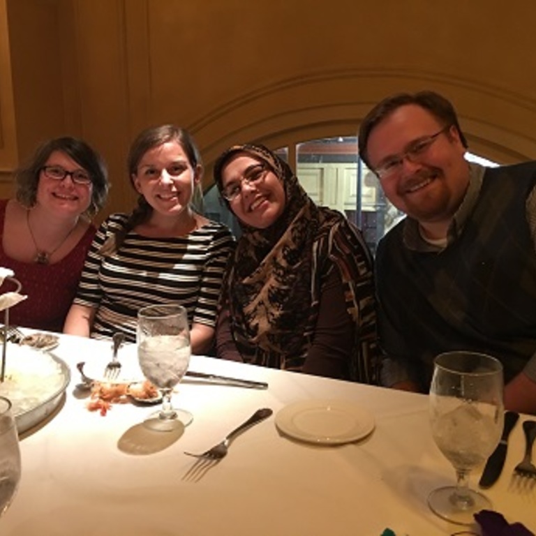 Gathering of current and former alumni at the Society of Toxicology (SOT) annual meeting in 2016.