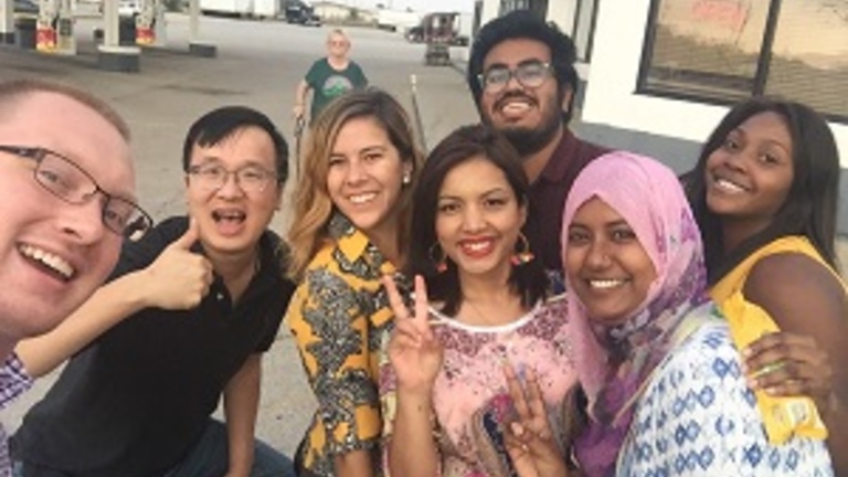 Another group photo of trip members.